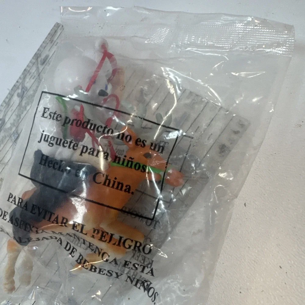 NEW Package Jack in The Box RIDING REINDEER Christmas Holiday Ornament NIP Rare